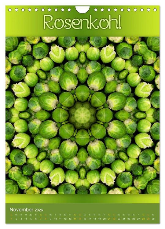 Produktbild: Kulinarische Mandalas (Wandkalender 2026 DIN A4 hoch), CALVENDO Monatskalender