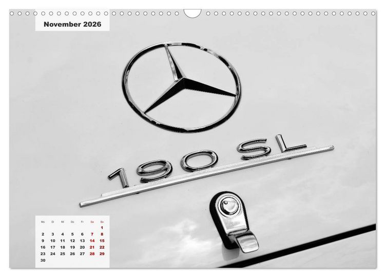 Produktbild: Mercedes Edel & Fein (Wandkalender 2026 DIN A3 quer), CALVENDO Monatskalender