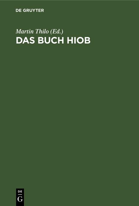 Produktbild: Das Buch Hiob