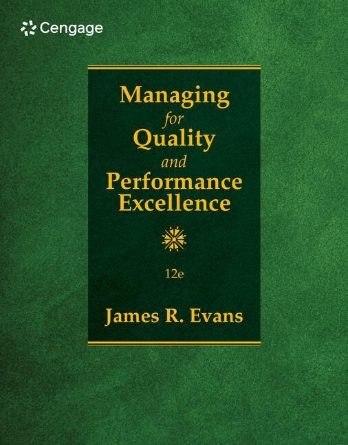 Produktbild: Managing for Quality and Performance Excellence