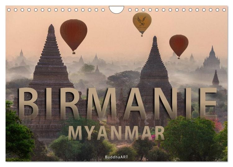 Produktbild: BIRMANIE MYANMAR (Calendrier mural 2026 DIN A4 vertical), CALVENDO calendrier mensuel