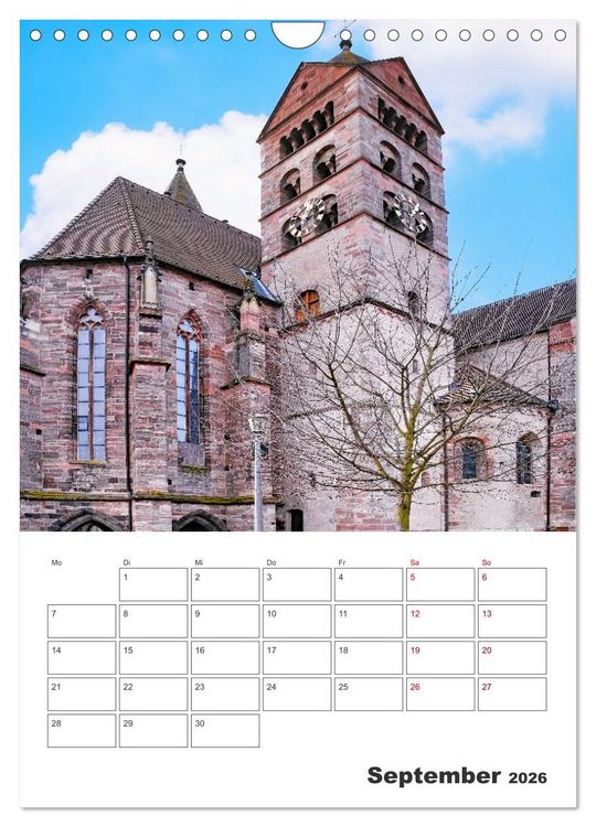 Produktbild: Breisach - Reiseplaner (Wandkalender 2026 DIN A4 hoch), CALVENDO Monatskalender