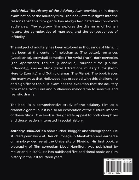 Produktbild: Unfaithful The History of the Adultery Film