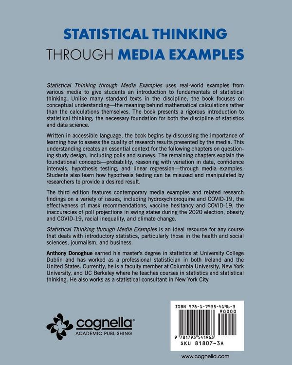 Produktbild: Statistical Thinking through Media Examples