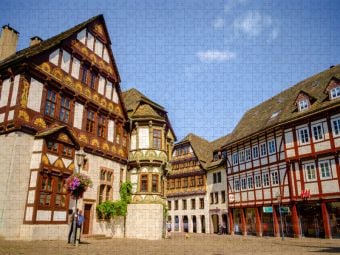 Produktbild: CALVENDO Puzzle Marktplatz mit Dechanei (Langzeitbelichtung) | 1000 Teile Lege-Gr&ouml;&szlig;e 64x48cm Foto-Puzzle f&uuml;r gl&uuml;ckliche Stunden