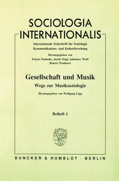Produktbild: Gesellschaft und Musik - Wege zur Musiksoziologie.