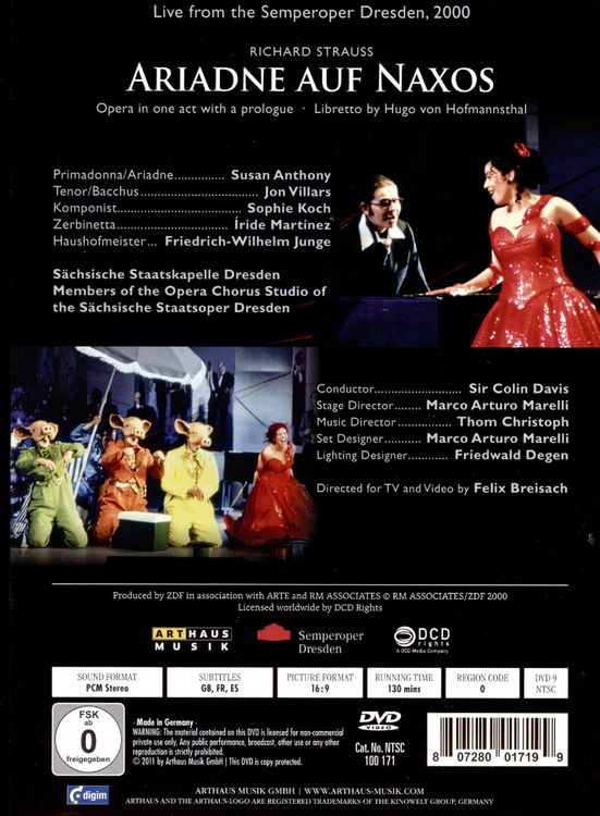 Produktbild: Ariadne auf Naxos