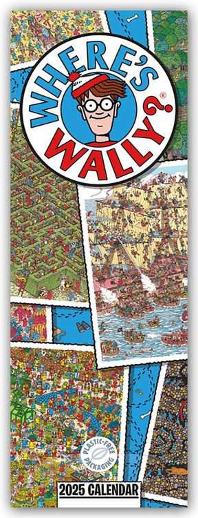 Produktbild: Where's Wally – Wo ist Wally 2025 – Slimline-Kalender