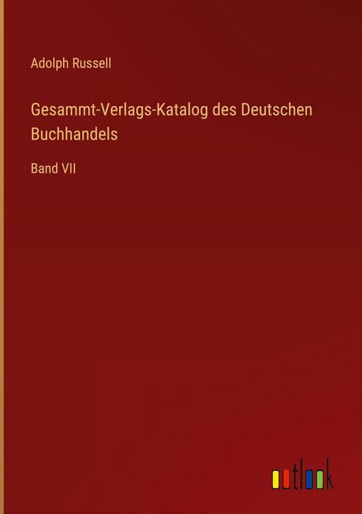 Produktbild: Gesammt-Verlags-Katalog des Deutschen Buchhandels