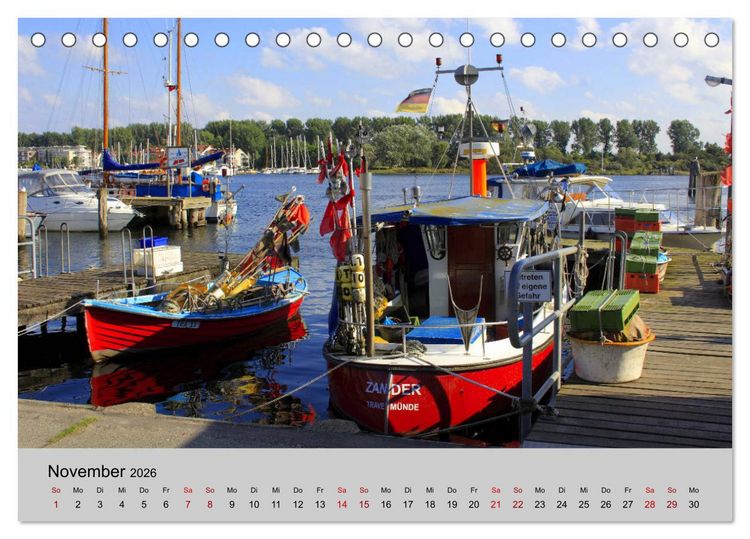 Produktbild: Travem&uuml;nde maritim (Tischkalender 2026 DIN A5 quer), CALVENDO Monatskalender