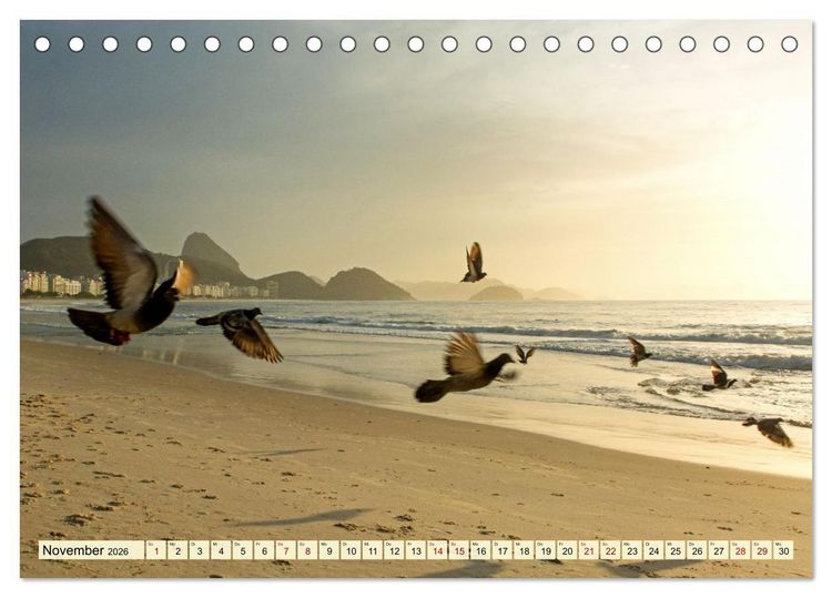 Produktbild: An Rio's Str&auml;nden (Tischkalender 2026 DIN A5 quer), CALVENDO Monatskalender