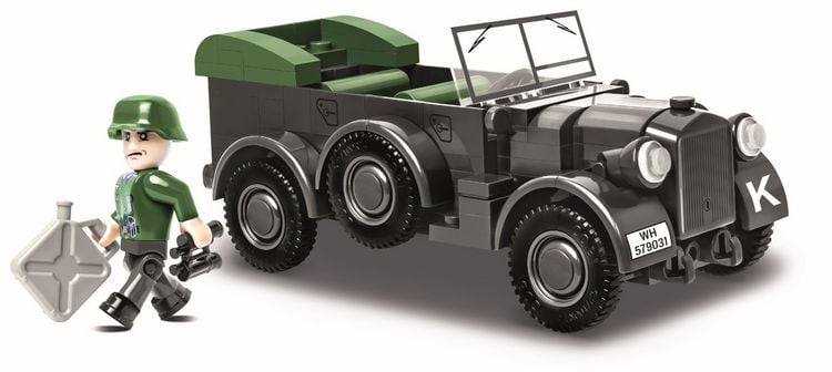 Produktbild: COBI 2405 - Historical Collection, 1937 HORCH 901 KFZ.15, Gel&auml;ndewagen, 185 Klemmbausteine 1 Figur