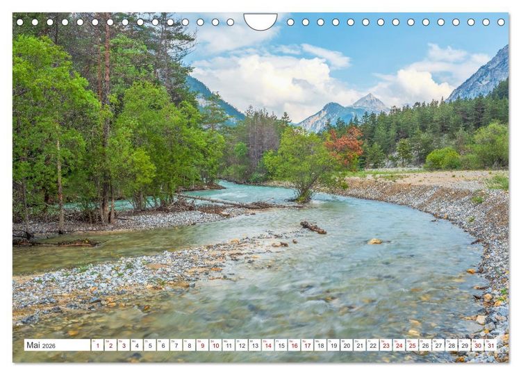 Produktbild: Das Clar&eacute;e-Tal - die wondersch&ouml;ne Begegnung mit der Natur (Wandkalender 2026 DIN A4 quer), CALVENDO Monatskalender