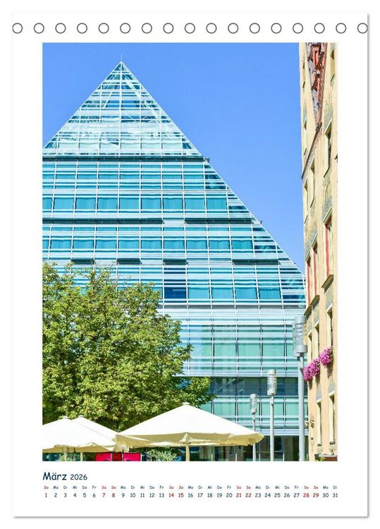 Produktbild: Ulm Fassaden der Stadt (Tischkalender 2026 DIN A5 hoch), CALVENDO Monatskalender