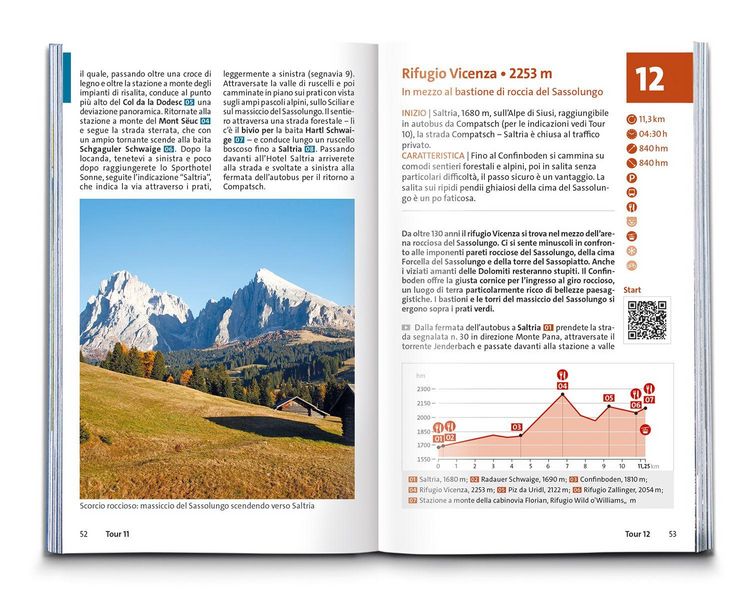 Produktbild: KOMPASS guida escursionistica Alpe di Siusi, Sassolungo, Sciliar, Val di Tires, 35 itinerari