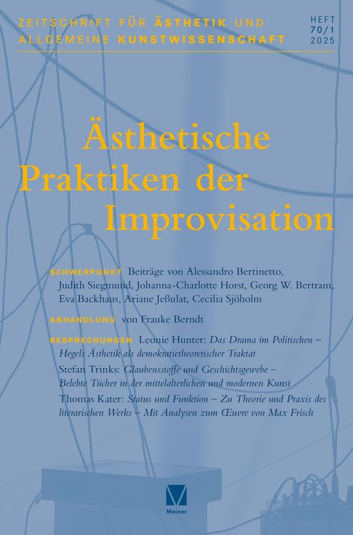 Produktbild: &Auml;sthetische Praktiken der Improvisation