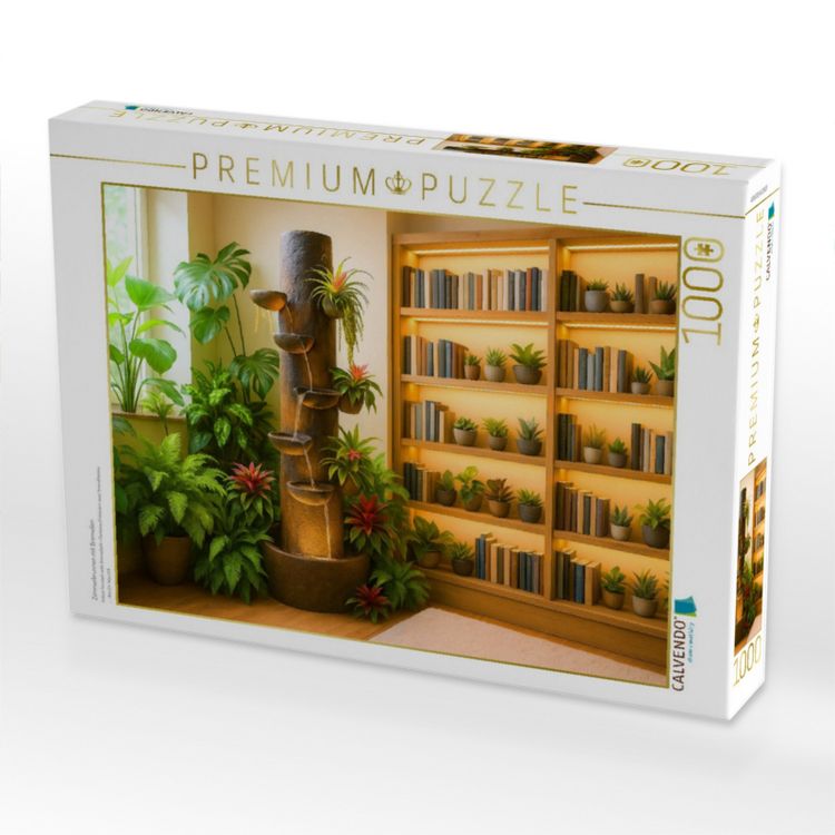 Produktbild: CALVENDO Puzzle Zimmerbrunnen mit Bromelien | 1000 Teile Lege-Gr&ouml;&szlig;e 64x48cm Foto-Puzzle f&uuml;r gl&uuml;ckliche Stunden