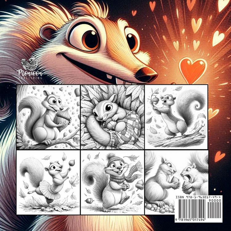 Produktbild: Squirrels in Heaven Coloring Book for Adults