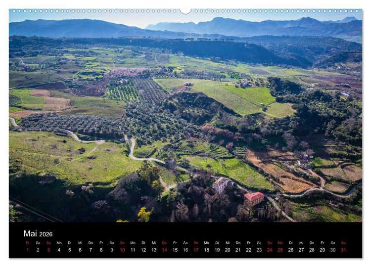Produktbild: Andalusien (Wandkalender 2026 DIN A2 quer), CALVENDO Monatskalender