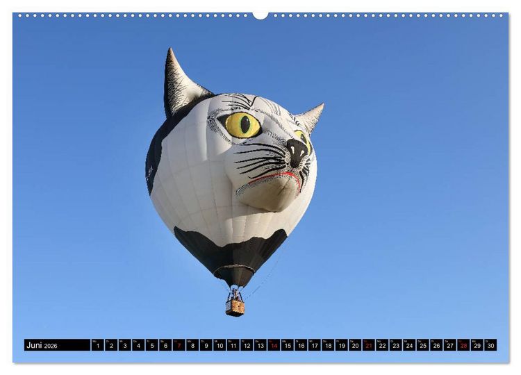 Produktbild: Ballonfahren - Die Stille nach dem Start (Wandkalender 2026 DIN A2 quer), CALVENDO Monatskalender