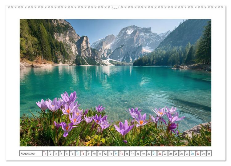 Produktbild: ALPEN Sehnsucht (Wandkalender 2027 DIN A2 quer), CALVENDO Monatskalender