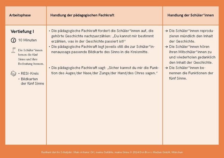 Produktbild: Resilient durchs Schuljahr: Mein sicherer Ort, meine Gef&uuml;hle, meine Sinne