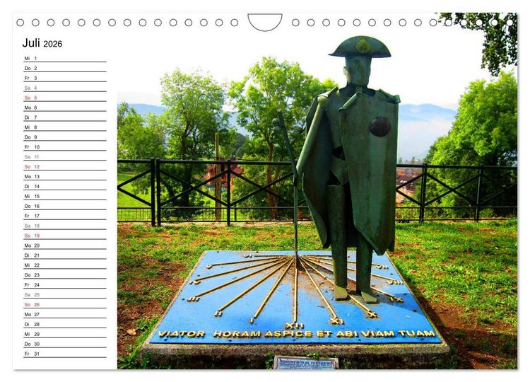 Produktbild: Jakobsweg - Camino Primitivo (Wandkalender 2026 DIN A4 quer), CALVENDO Monatskalender