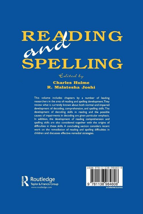 Produktbild: Reading and Spelling
