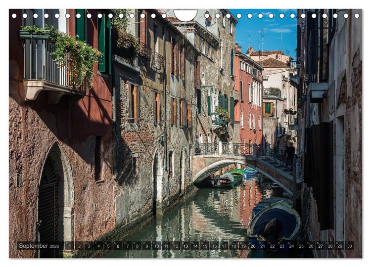 Produktbild: Venedig &ndash; Zauber der Lagunenstadt (Wandkalender 2026 DIN A4 quer), CALVENDO Monatskalender