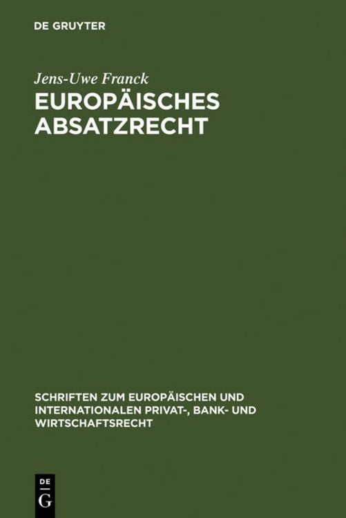 Produktbild: Europ&auml;isches Absatzrecht