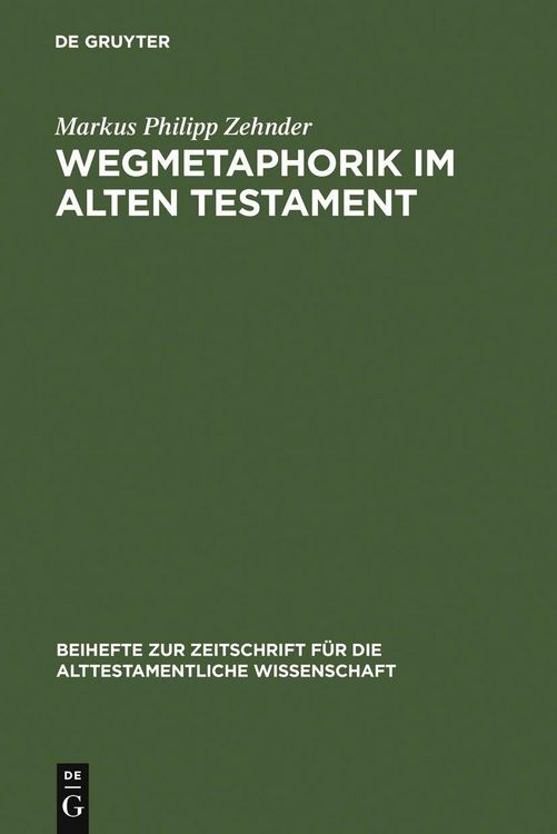 Produktbild: Wegmetaphorik im Alten Testament