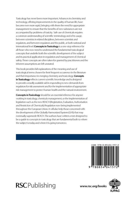 Produktbild: Concepts in Toxicology