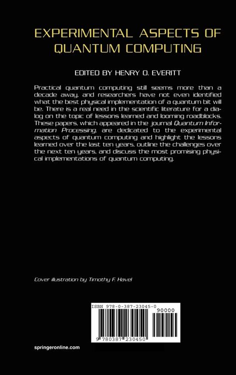 Produktbild: Experimental Aspects of Quantum Computing