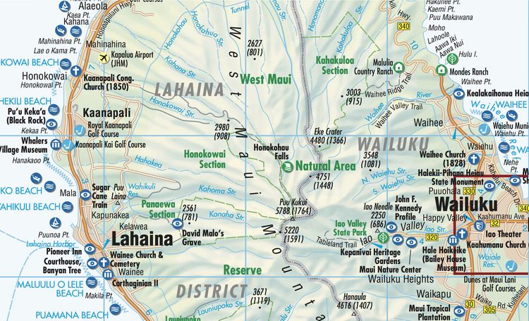 Produktbild: Hawaiian Islands 1 : 200 000 / 1 : 400 000