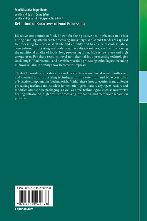 Produktbild: Retention of Bioactives in Food Processing