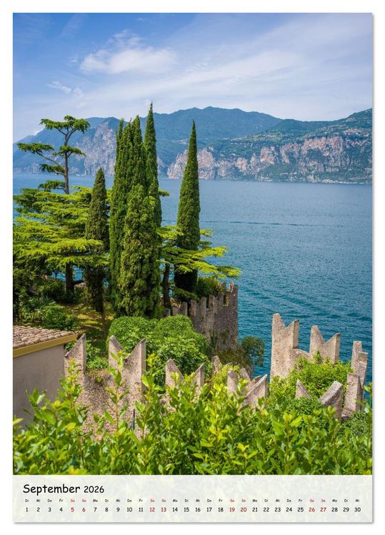 Produktbild: Malcesine - Eine Perle des Gardasees (Tischkalender 2026 DIN A5 hoch), CALVENDO Monatskalender
