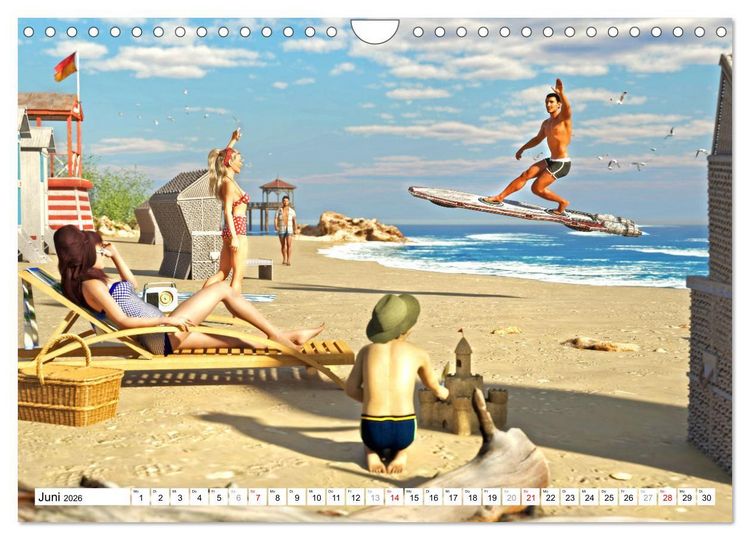 Produktbild: 50s Future - Retro SciFi (Wandkalender 2026 DIN A4 quer), CALVENDO Monatskalender
