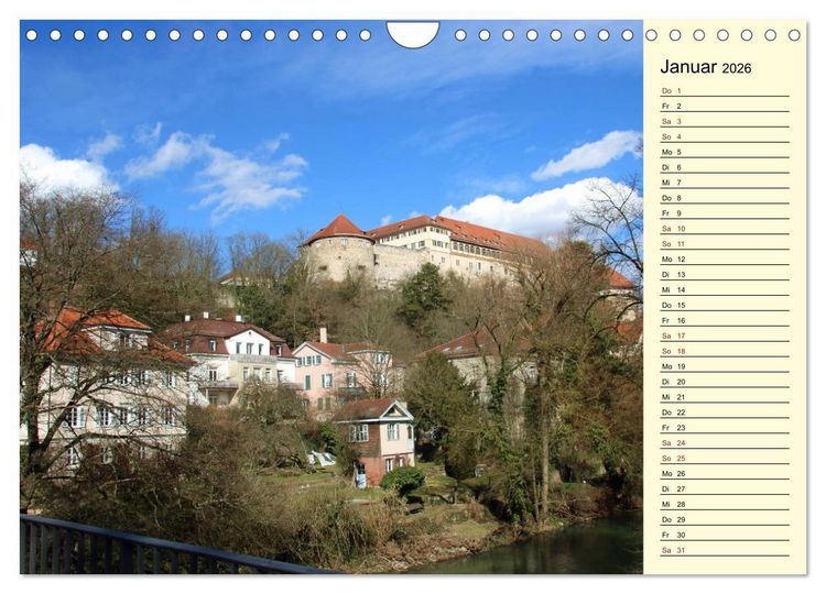Produktbild: T&uuml;bingen erleben (Wandkalender 2026 DIN A4 quer), CALVENDO Monatskalender