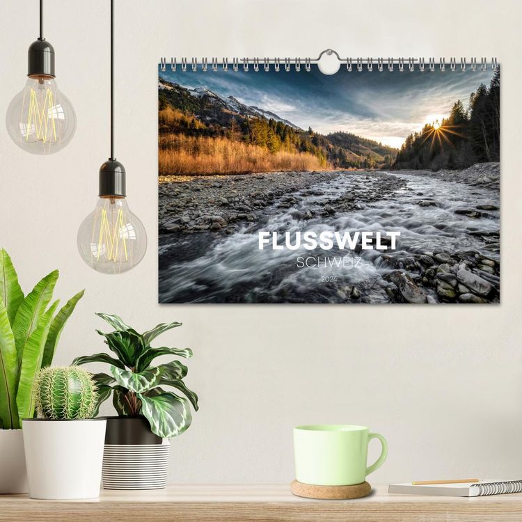 Produktbild: Flusswelt Schweiz (Wandkalender 2026 DIN A4 quer), CALVENDO Monatskalender