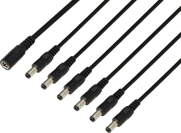 Produktbild: TRU COMPONENTS TC-13232720 DC-Steckverbinder Buchse - Stecker 5.5mm 2.1mm 41.2cm 1St.
