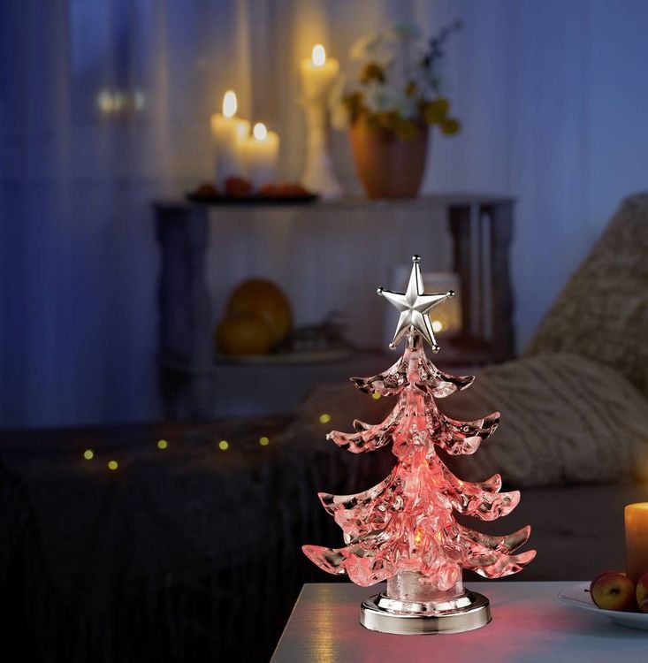 Produktbild: Sygonix SY-4722058 Weihnachtsbaum RGB Durchsichtig, Silber