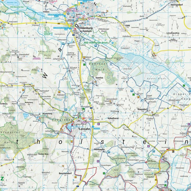 Produktbild: freytag & berndt Wanderkarte WKD 5365 Fehmarn - Ostholstein, Malente - Heiligenhafen 1:30.000