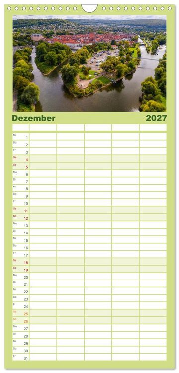Produktbild: Familienplaner 2027 - Die Fulda mit 5 Spalten (Wandkalender, 21 x 45 cm) CALVENDO