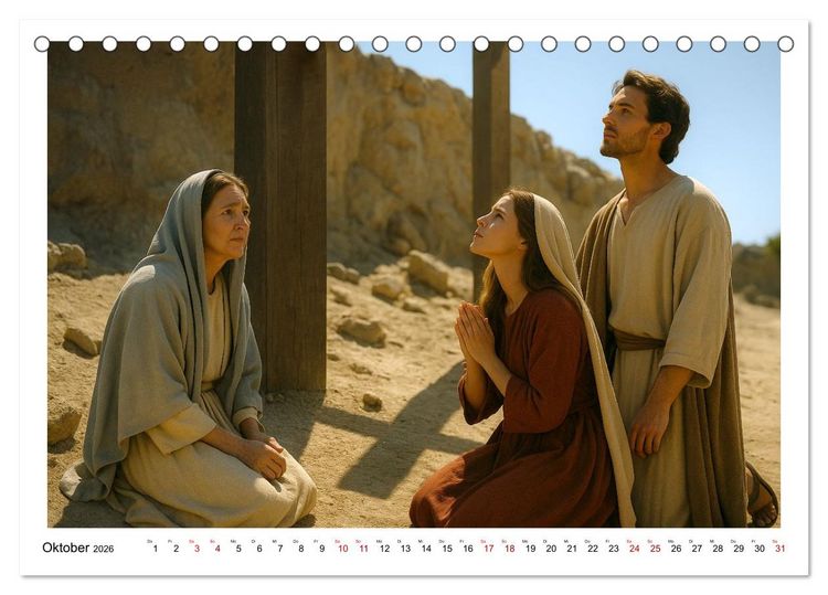 Produktbild: Mein Friede sei mit euch (Tischkalender 2026 DIN A5 quer), CALVENDO Monatskalender