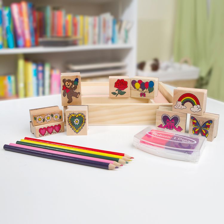 Produktbild: Freundschafts Holzstempelset