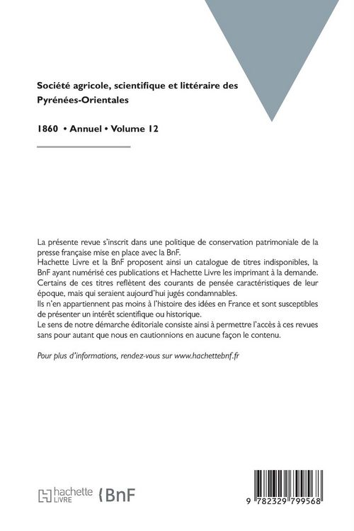 Produktbild: Soci&eacute;t&eacute; Agricole, Scientifique Et Litt&eacute;raire Des Pyr&eacute;n&eacute;es-Orientales