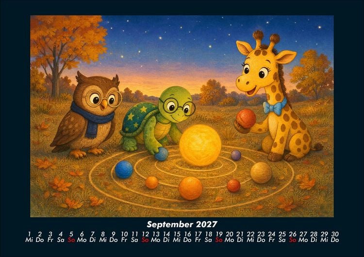 Produktbild: Kleine Astronomen 2027 Fotokalender DIN A4
