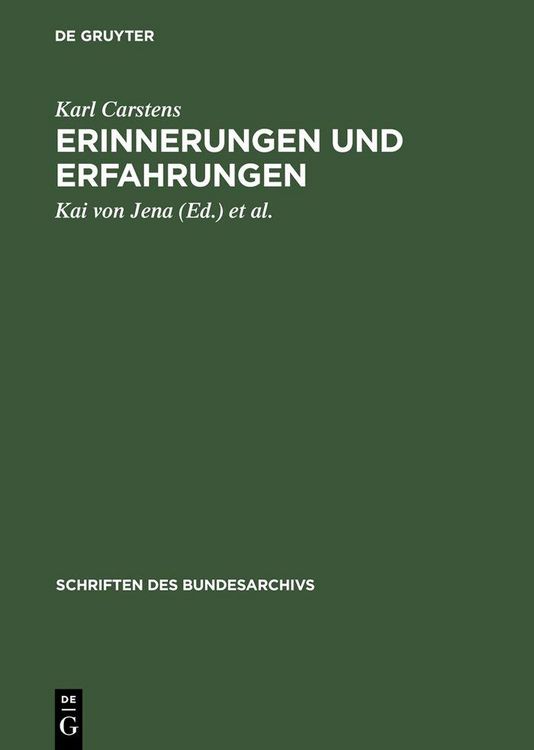 Produktbild: Erinnerungen und Erfahrungen