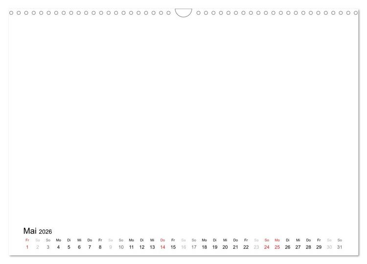 Produktbild: Bastelkalender - Weiss (Wandkalender 2026 DIN A3 quer), CALVENDO Monatskalender