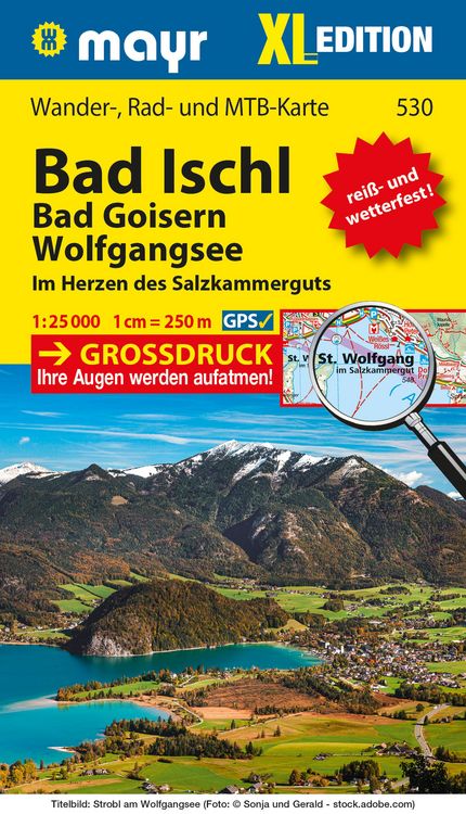 Produktbild: Mayr Wanderkarte Bad Ischl - Bad Goisern - Wolfgangsee XL 1:25.000
